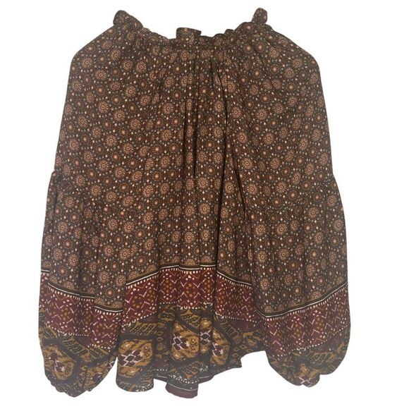 Blu Pepper Boho Blouse Womens Small Pullover Peasant Festival Top - Picture 3 of 6